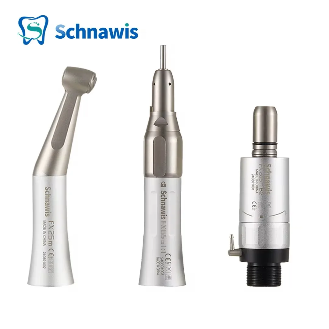 FX25 FX65 Dental 1:1 Direct Drive Contra Angle Low Speed Handpiece Mini Head Dentistry Against Contra Angle Polishing Tools