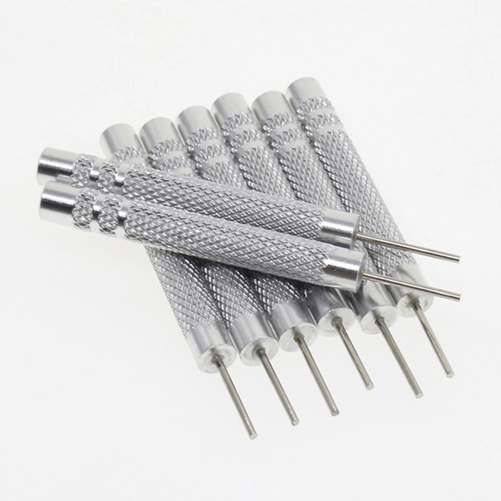 10Pcs Iron Pin Punches 0.7mm 0.8mm 0.9mm 1.0mm Watch Strap Bracelet Pin Remover Repair Tool Kit For Riveting Watch And Jewelry