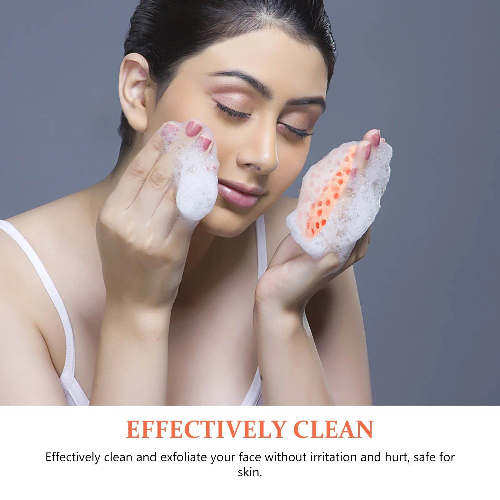 

3pcs Facial Sponges Face Washing Deep Cleansing Exfoliating Sponge Portable Travel Face Scrubber Shower Sponge For Women Skin