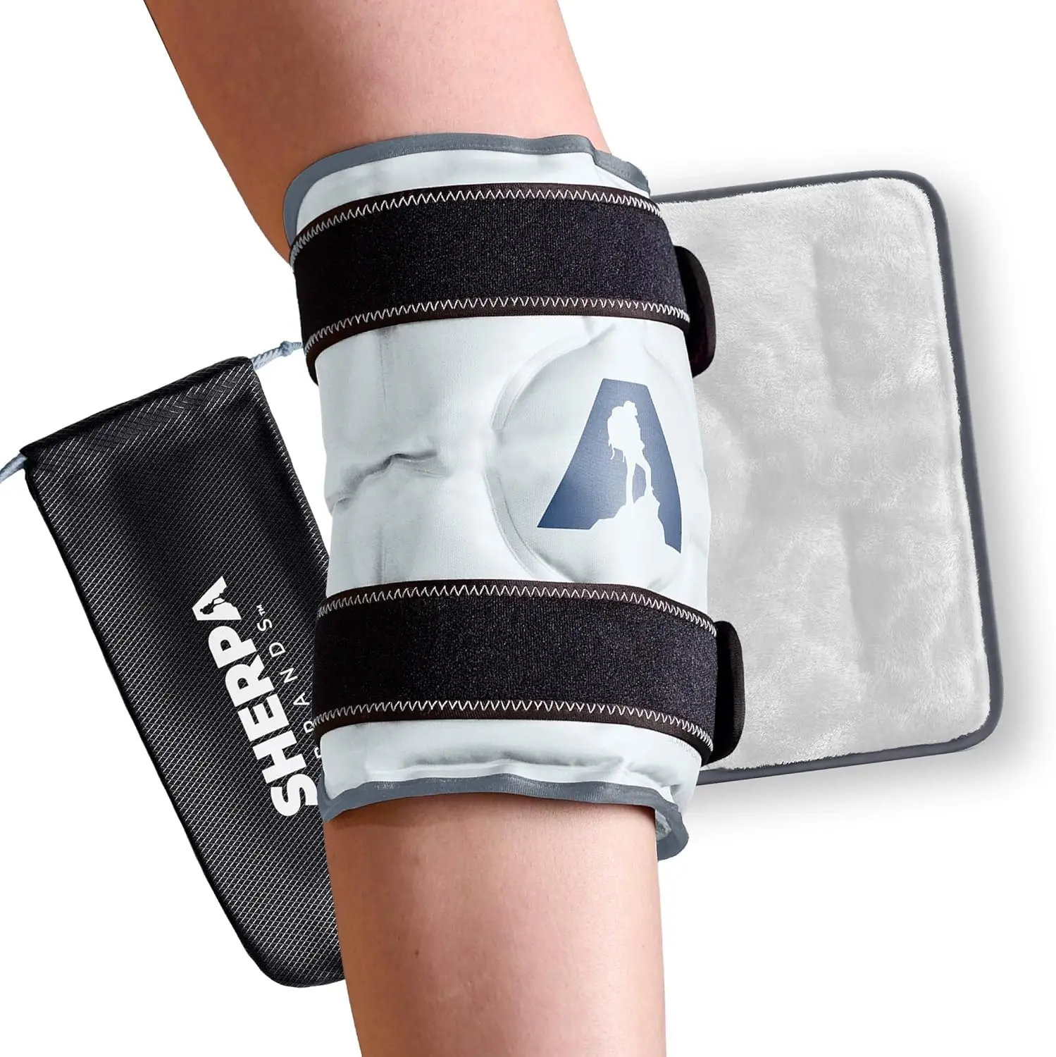

Hot & Cold Knee Wrap Gel Pack 10x12.5" Reusable Heating Pad for Pain Relief