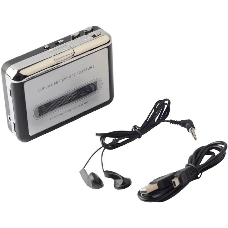 

YSS-Cassette Player USB To MP3 Converter Conversion Adapter Music Audio Capture Tape Recorder Kit, With USB Transfer Functionali