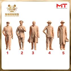 Miniatures 3D Print 1/87 1/64 1/43 European Male Passer-by Men Scene Props Diorama Model Figurine For Cars Display Decoration