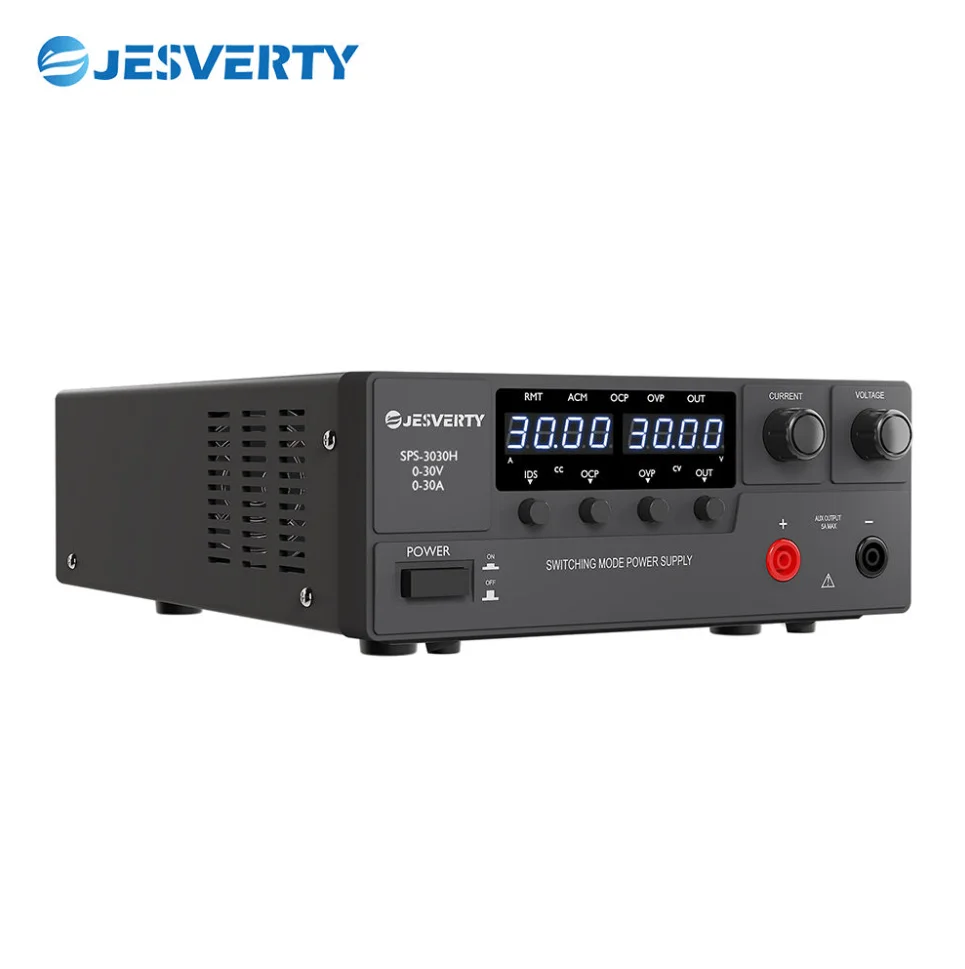 Jesverty Programmable 30V30A 900W Power Benchtop Laboratory Power Supply Adjustable Regulated Power Supply Current Stabilizer