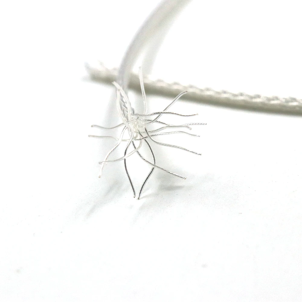 16-adriges reines Silber, 2,5 mm TRRS-Balanced-Stecker auf 2,5 mm TRRS-Balanced-Stecker, Audio-Adapterkabel, 2,5 mm auf 2,5 mm TRRS-Balance-Kabel