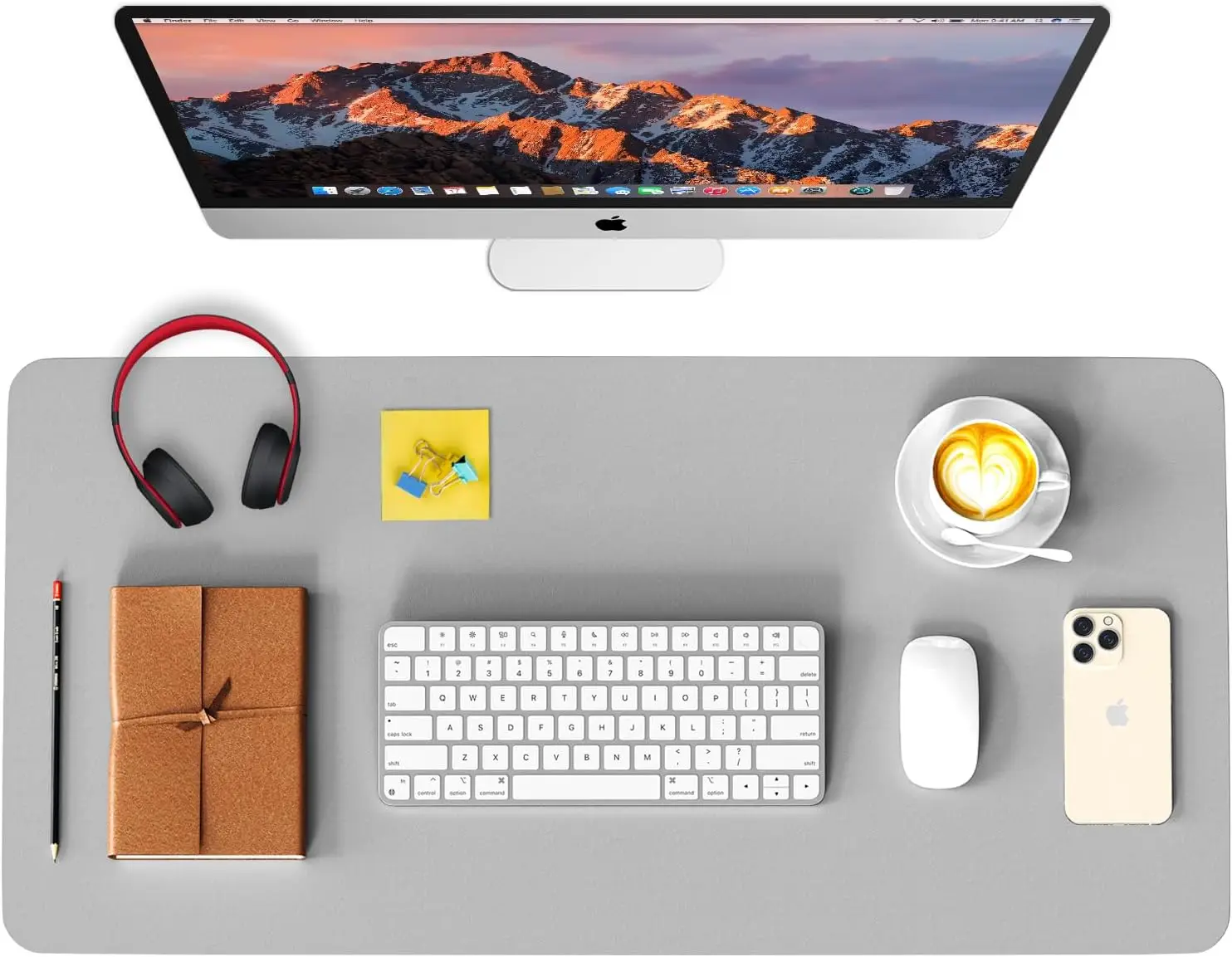 

Leather Desk Pad Protector, Waterproof Mouse Pad, PU Desk Mat, Office Desk Cover, Desk Writing Mat for Office/Home/Work/Cubicle