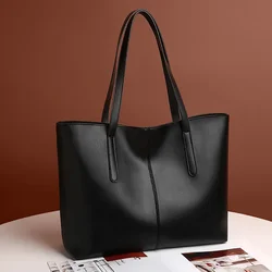 Women Fashion Bag New Korean Large-capacity Ladies Shoulder Female Big Bag Totes Handbag Faux Pu Leather Brand Luxury Design