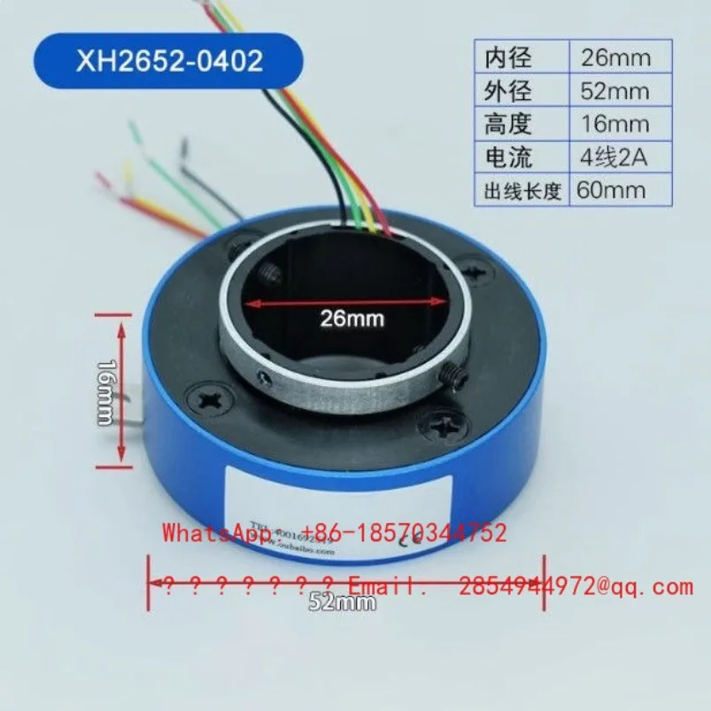 Level V0 Rotating Conductive Slip Ring Collector Brush Via Inner Diameter 2 6 12 Head Connector