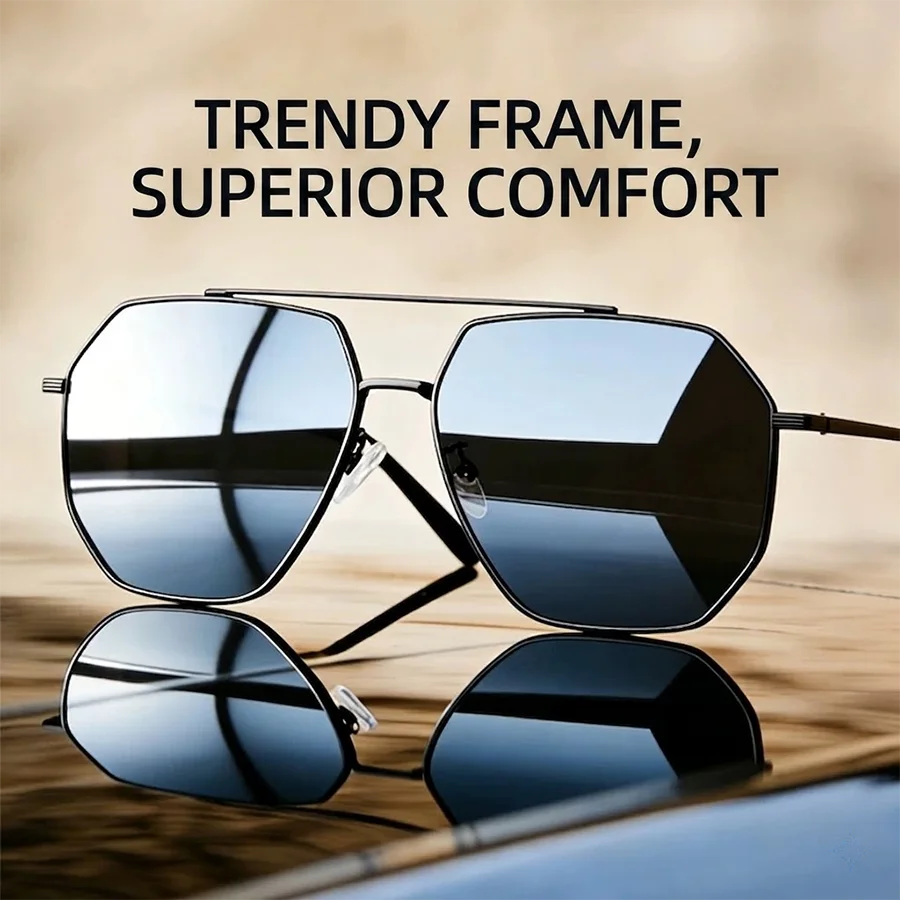 Polarisierte Sonnenbrille für Herren und Damen mit Federscharnier UV400-Schutz für Autofahren, Angeln und Outdoor-Aktivitäten Flexibler Rahmen