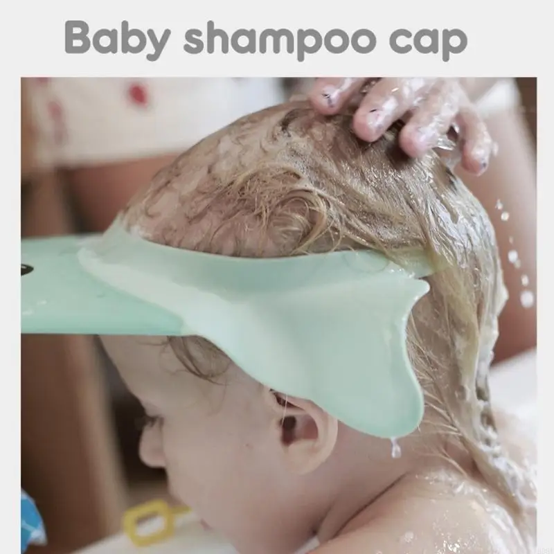 E06F Baby Shower Cap Bathing Cap Baby Bath for Head Cap Visor Waterproof Hair Shield Cap for Washing Hair Adjustable