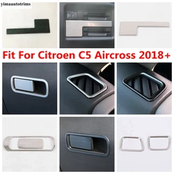 Head Light Lamp / Glove Box Sequin / Side Air Vent Cover Trim Stainless Steel Accessories For Citroen C5 Aircross 2018 - 2024