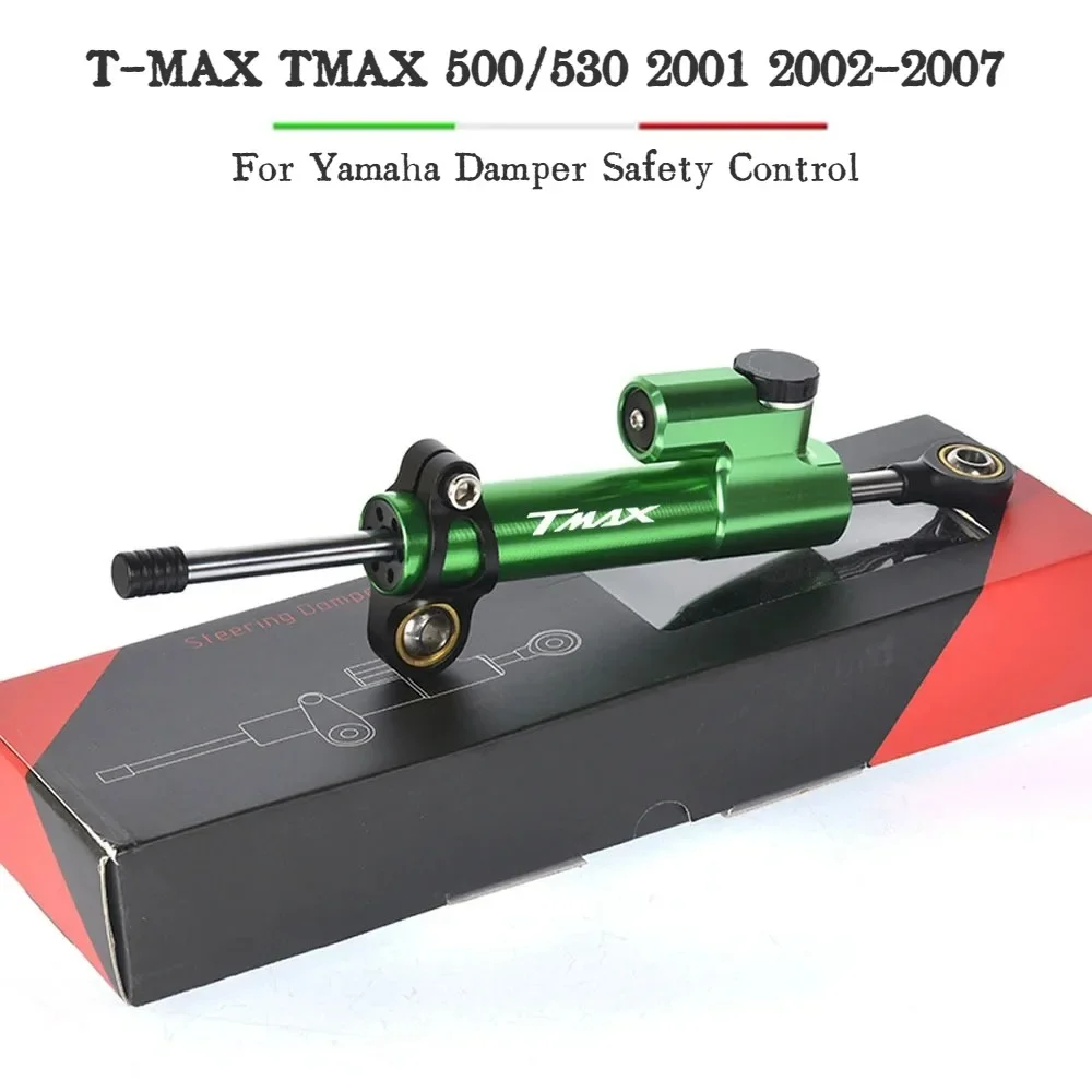 

Motorcycle Adjustable Steering Stabilize Damper Safety Control Bracket Mounting Kit For Yamaha T-MAX TMAX 500/530 2001 2002-2007