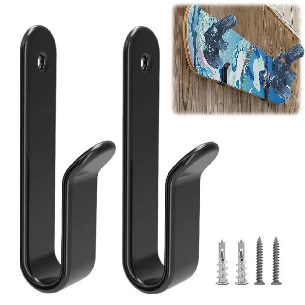 1 Set Horizontal Snowboard Wall Mount Clips Snowboard Wall Rack Sturdy Strong Load-bearing Snowboard Display Wall Mount Rack