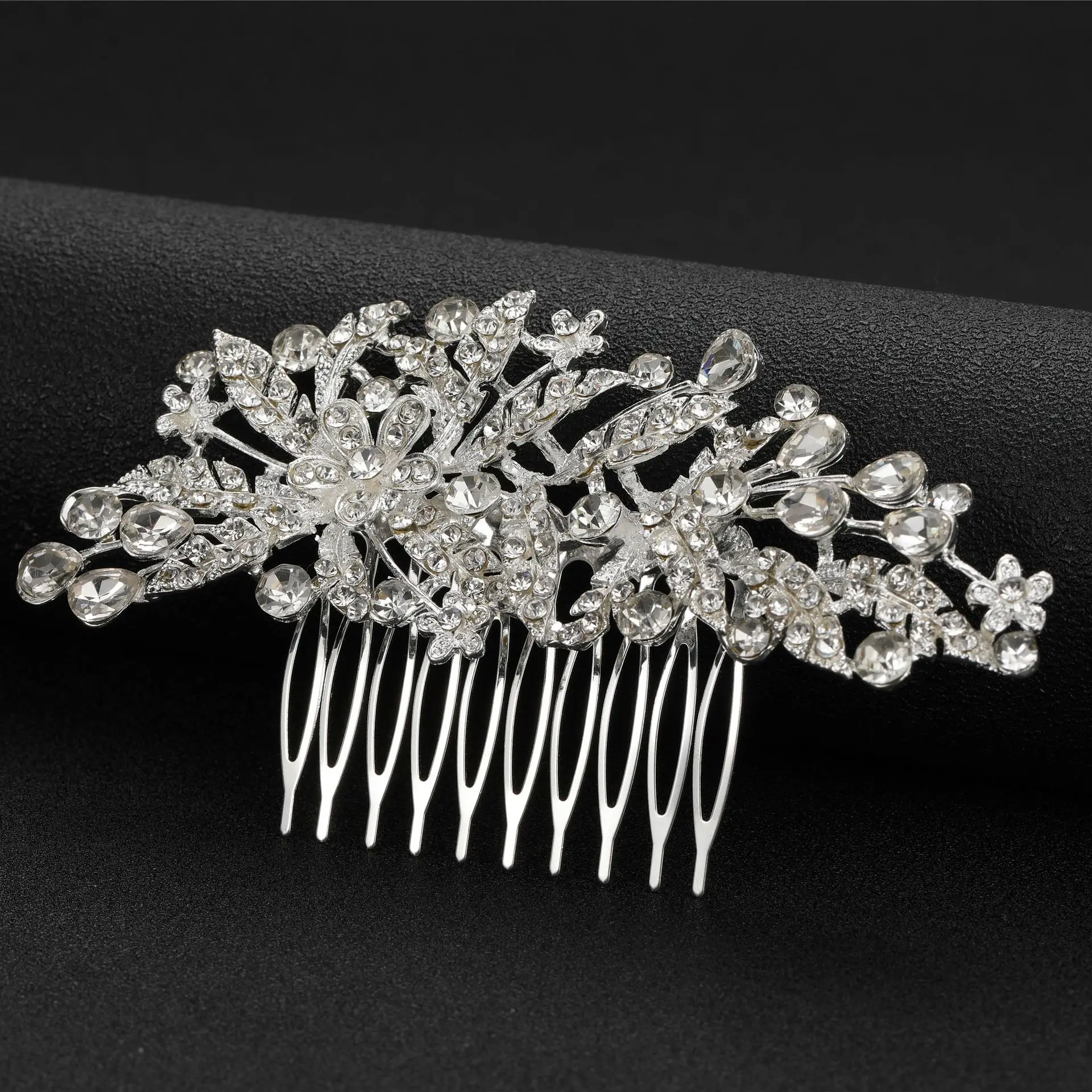 Bridal Hairpin Wedding Hair Accessories Silver color Crystal Hair Combs Clips For Women Party Bridesmaid Headpiece Marrige GIfts