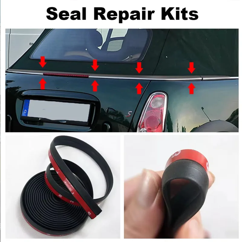 

For BMW Mini One Cooper S Convertible R52 Rear Soft Top Roof Weather Seal Repair Kits Weatherstrip Car Accessories