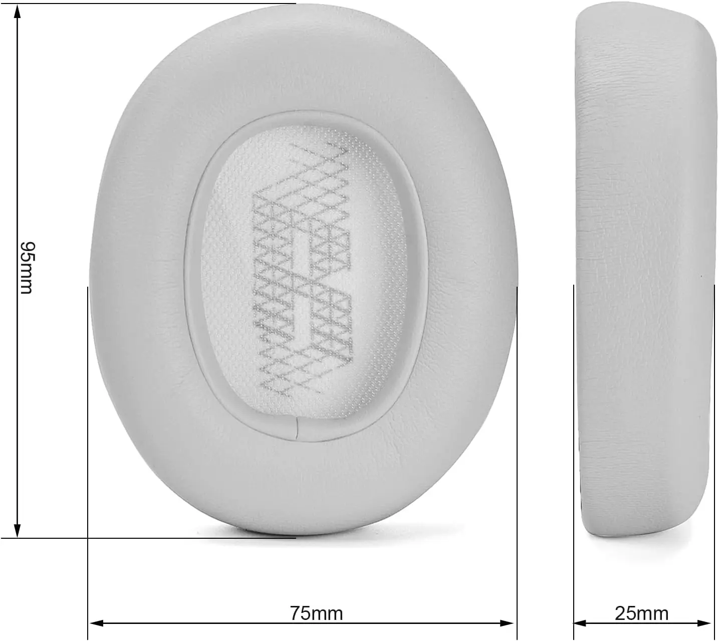 Live650 BTNC E65BTNC Almofada de espuma de memória para substituição de almofadas de ouvido compatíveis com JBL E65 E65BTNC / Duet NC / LIVE650BTNC LIVE6