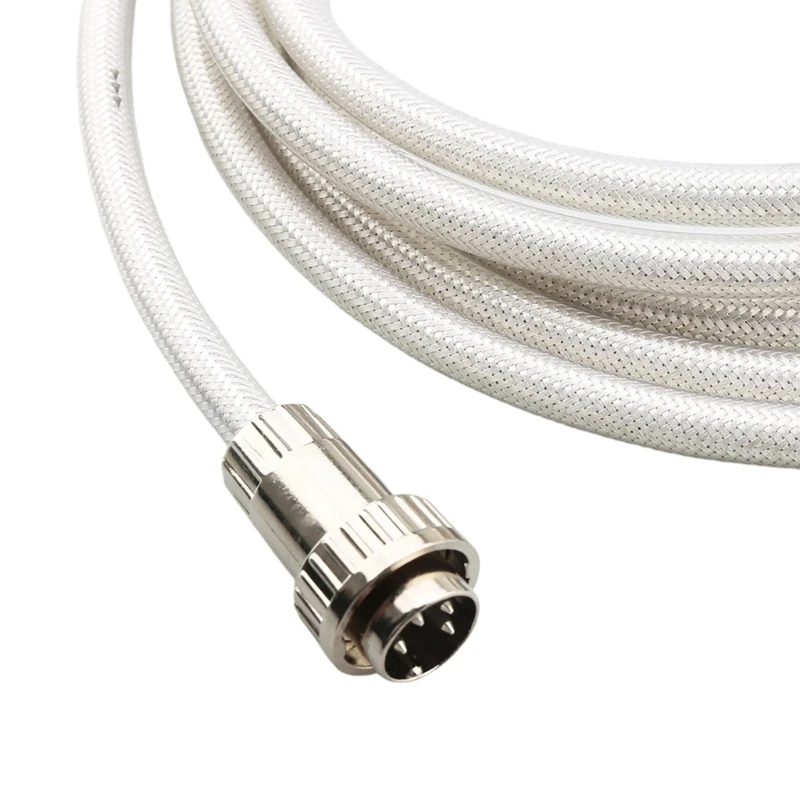 4Pin DIN Male To 2RCA Sound Cable With Silver Coated Cable Replacement for Connection Transmission Accessories 83CF