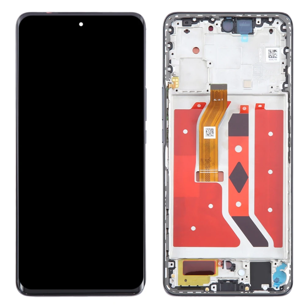 For Honor X50 5G OEM Grade S AMOLED Screen and Digitizer Assembly + Frame (Without Logo) - Black