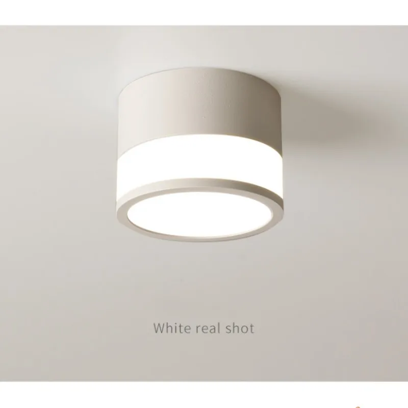 LED round downlight ceiling living room, bedroom corridor, no main lighting surface installation AC86-265V