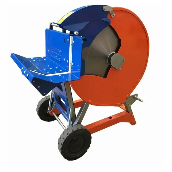 Sierra Circular Eléctrica Portátil de Alto Rendimiento para Cortar Leña, Naranja y Azul, con Protector de Seguridad, para Granja, 1 Año de Garantía