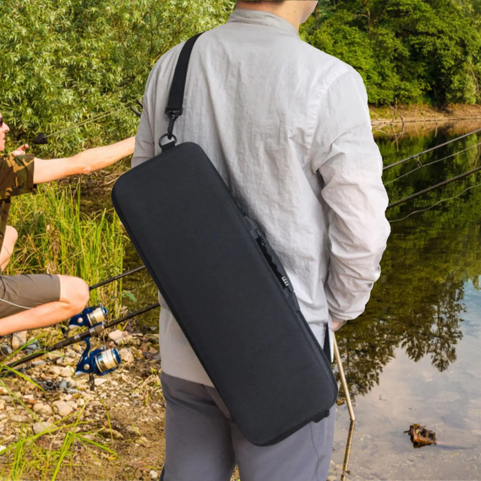 

Портативные сумки для рыбалки на открытом воздухе, противоударная сумка для переноски удочки и катушек из ЭВА, безопасная защита удочек и катушек ﻿