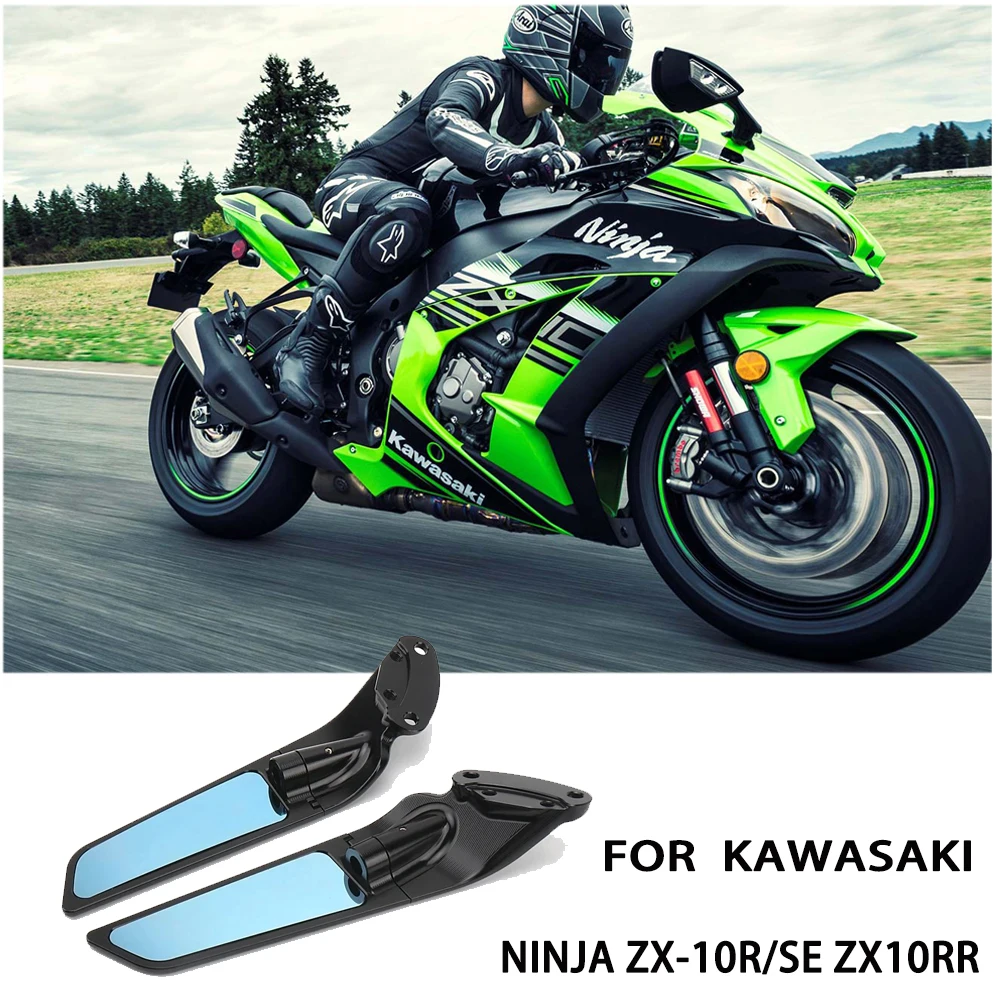 

For Kawasaki Ninja ZX 10R SE 2019 2020 ZX10 RR 2021-2023 ZX 10R 2021-2024 Rearview Mirror New CNC Aluminum Rotatable Mirro