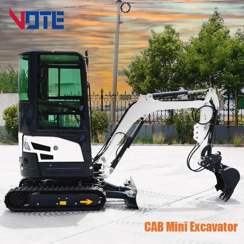VTW-18S 1 à souder 2 à souder Mini EbSmall Digger engagé Bagger CE inondation EURO 5 2000kg Hydraulique
