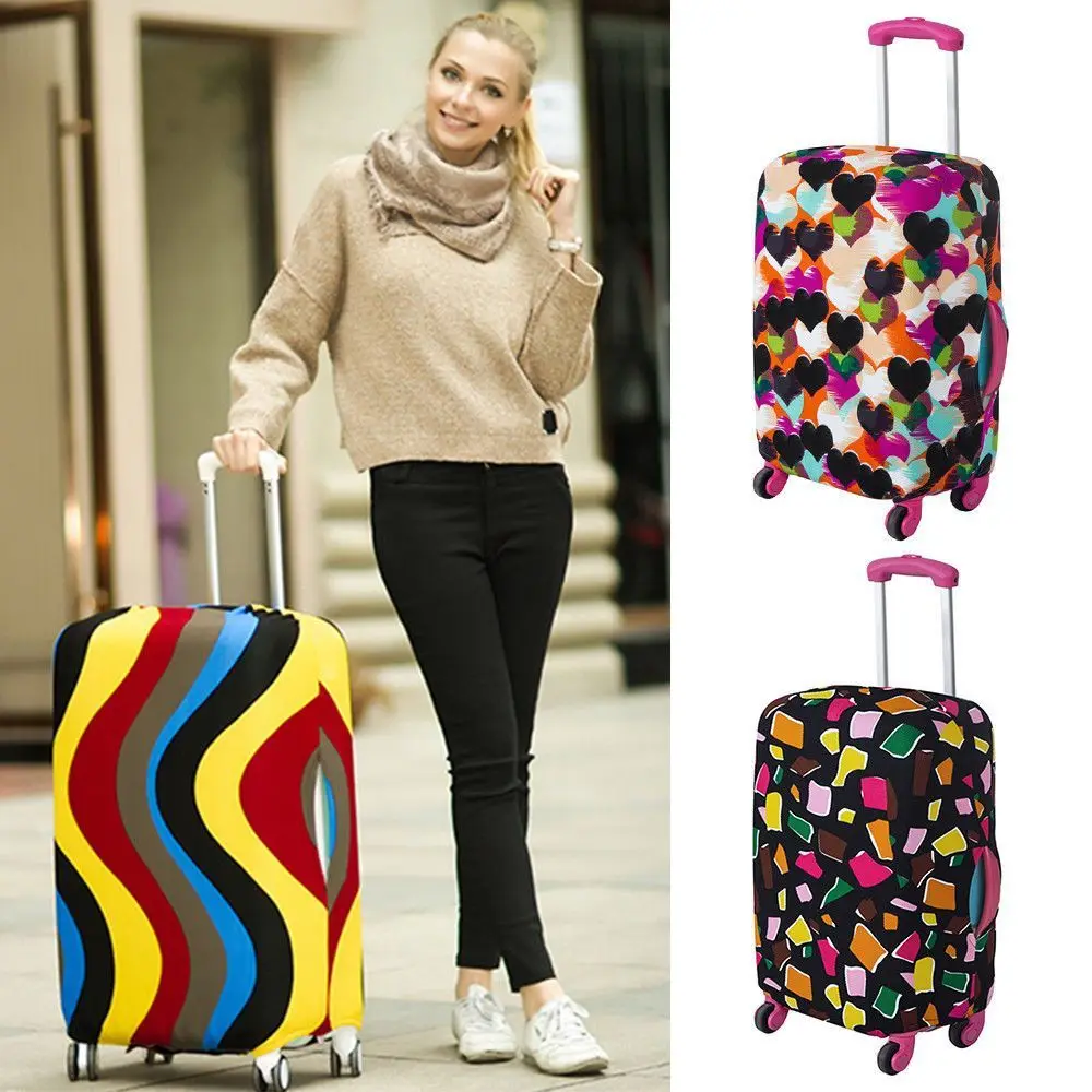 Design Travel Trolley Case Cover Protector Suitcase Cover Luggage Storage Covers