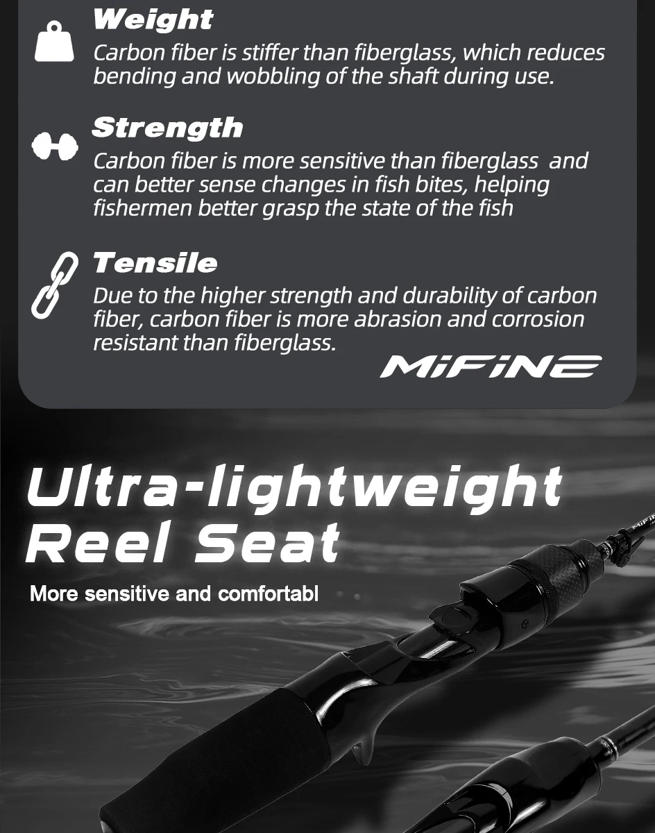 MIFINE MICROBITE Ajing Angelrute 40+46T 0-2g/0-3g/0,5-5g/1-8g/1,5-10g für Salzwasser Süßwasser Leichte Spinn- und Baitcasting-Rute – Detail 6
