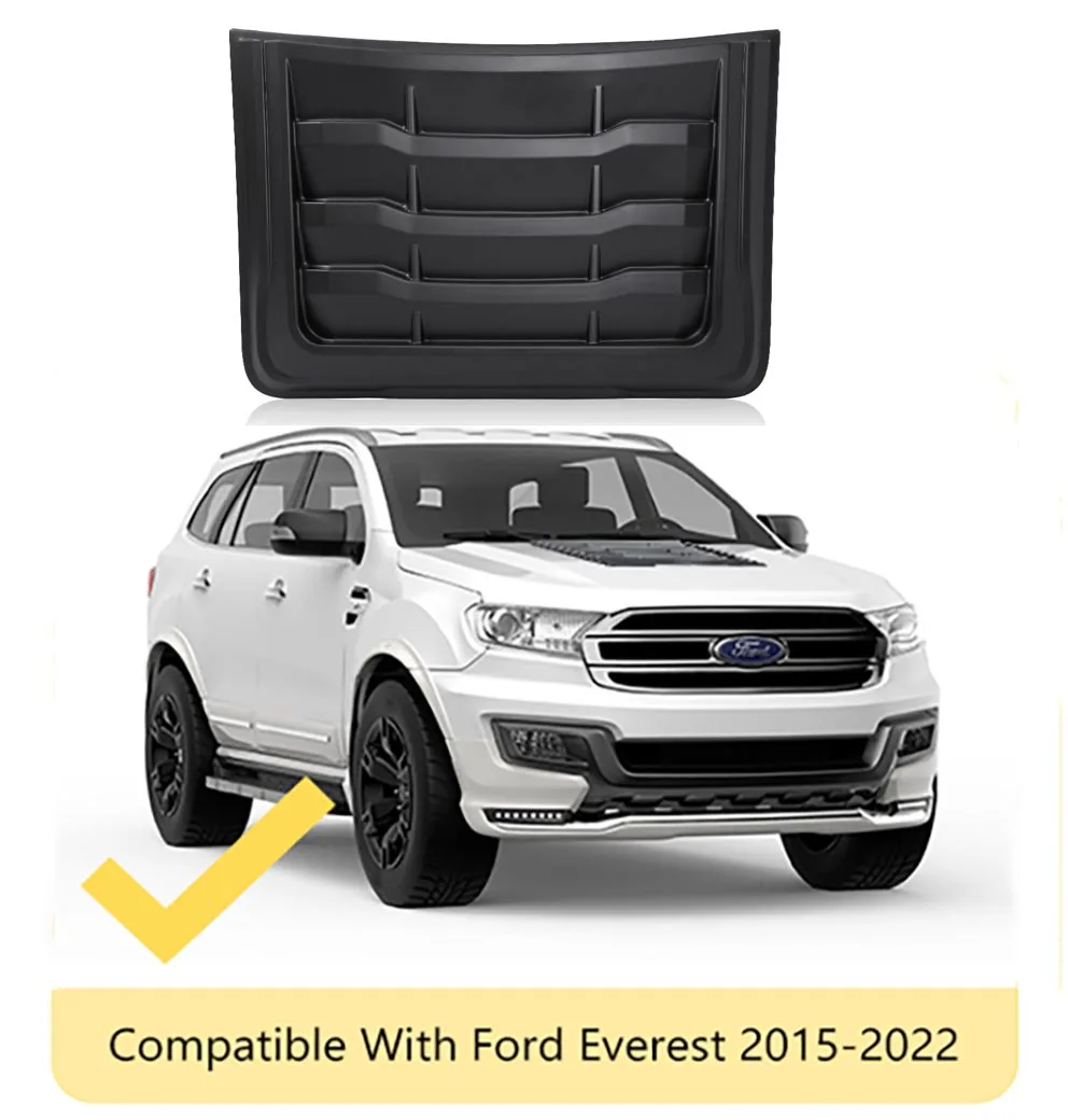 

Bonnet Scoop Cover ABS Plastic Hood Scoop For Ford Everest 2015 2016 2017 2018 2019 2020 2021 2022 Matte Black Car Accessories