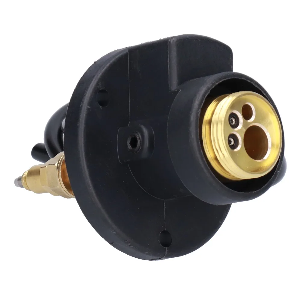 2pcs Flange Base MIG Welding Adapter Brass Material Stable Support Torch Conversion Kit Panel Mount Smooth Wire Feed