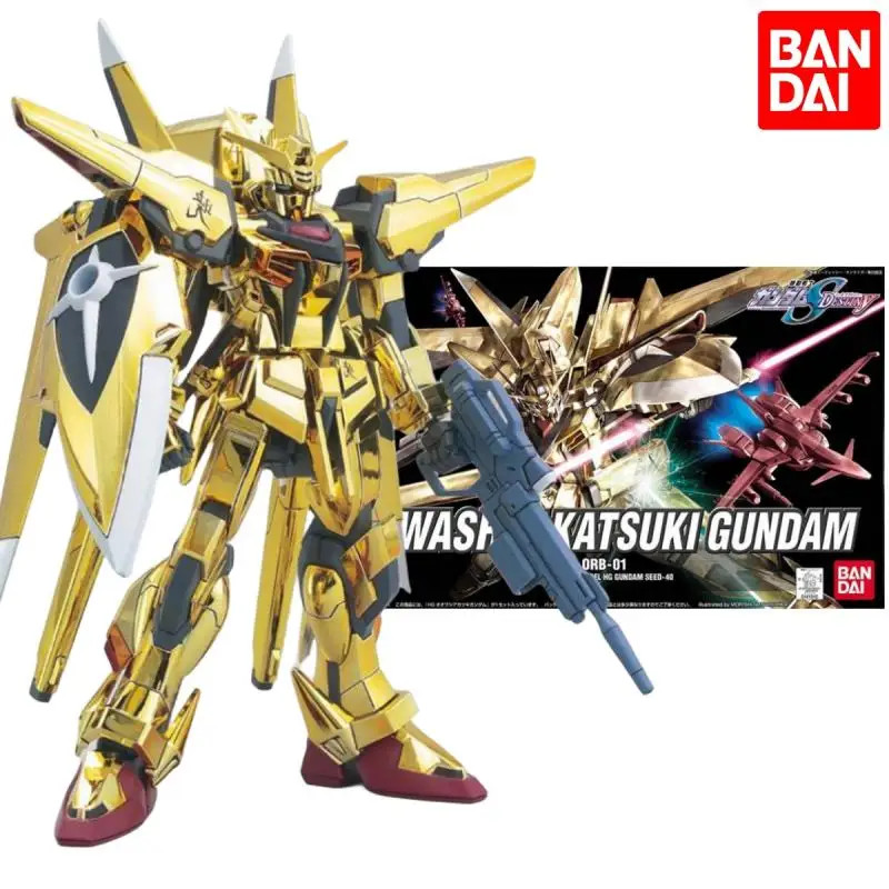 

Bandai Anime Hg 1/144 Orb-01 Oowashi Akatsuki Gundam Mobile Report Gundam Assembly Plastic Model Kit Action Toys Figures Gift