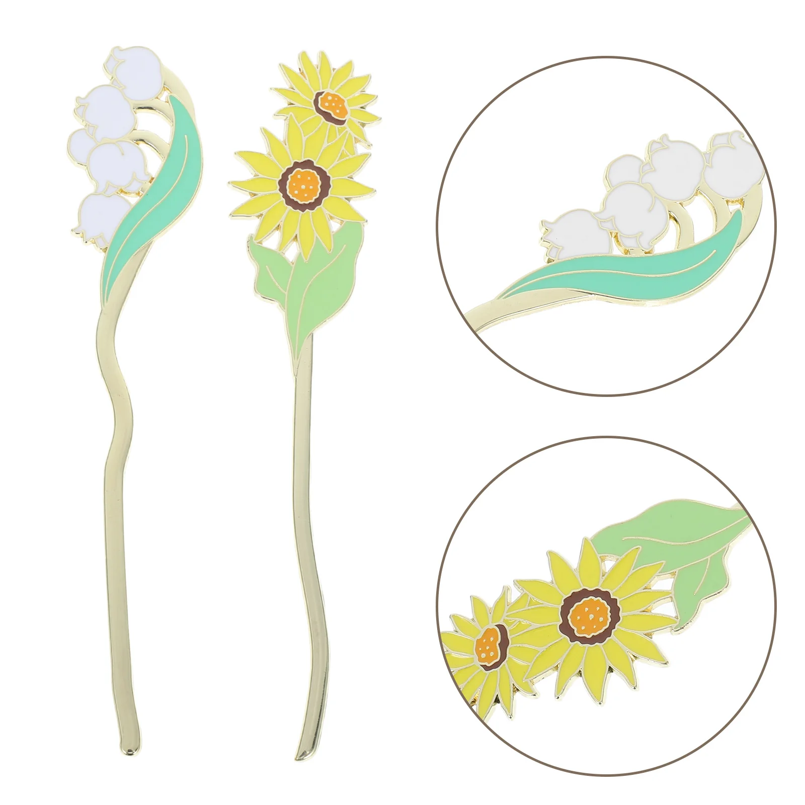 

2Pcs Flower Bookmark Metal Page Holder Elegant Floral Bookmarks for Women Book Lovers Teacher Appreciation Reading Accessories