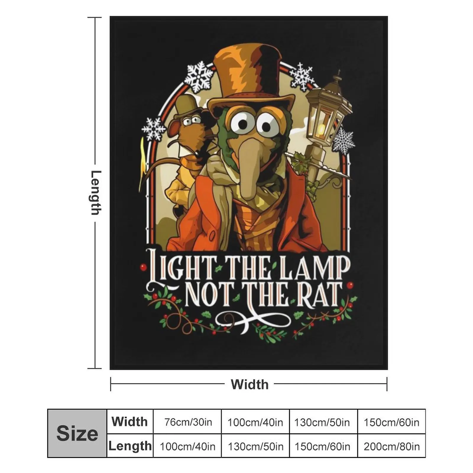 Muppet Christmas Carol - Gonzo & Rizzo رمي بطانية أنيمي دافئة لفصل الشتاء للأريكة المزخرفة بطانيات منقوشة لطيفة