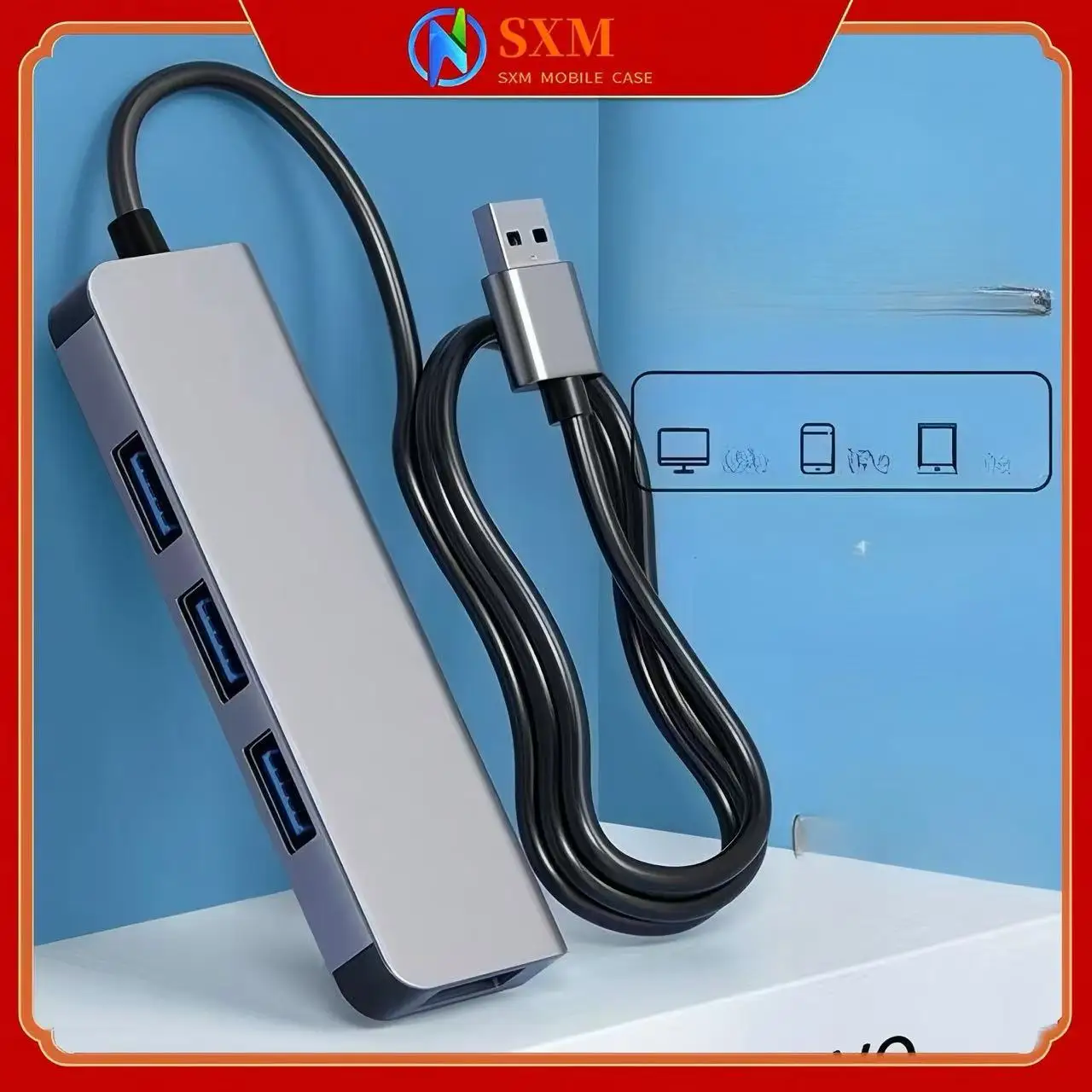 

Удлинитель USB3.0, универсальный разветвитель для ноутбука, USB-расширитель «один-в-одном»