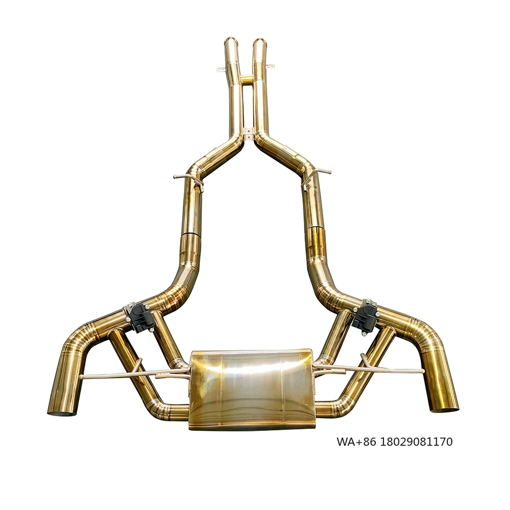 

Заводской титановый OEM-клапан, глушитель Catback, спортивные выхлопные системы для труб GT/GTS (C190) 4.0T 2014-2023