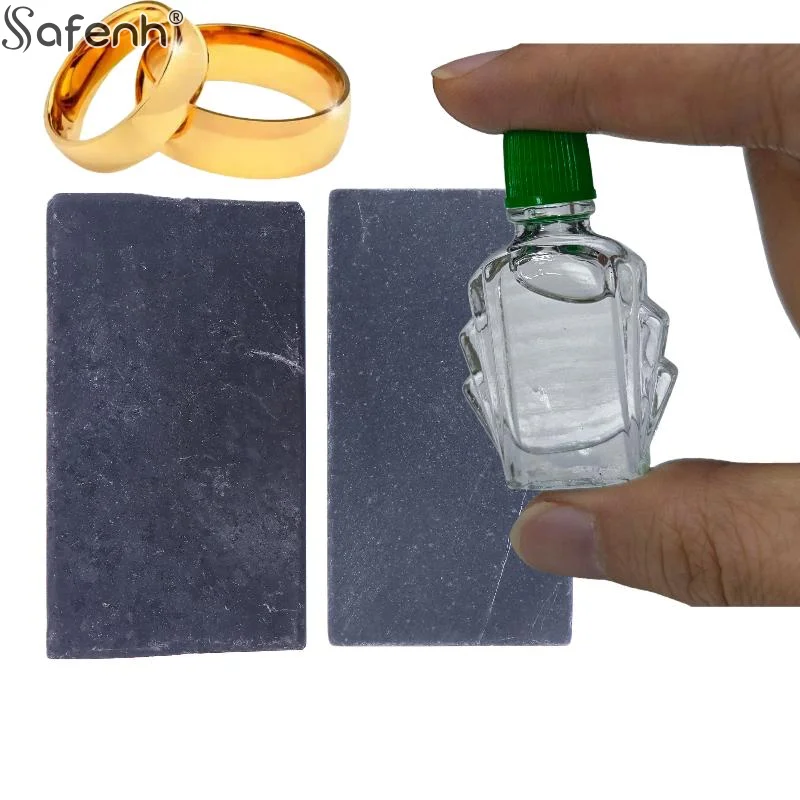 1/2 قطعة كاشف المعادن الثمينة المحمولة مع أدوات اختبار الذهب 10K/14K/18K/22K/24K اختبار الحمض الحجر/الماء للمجوهرات