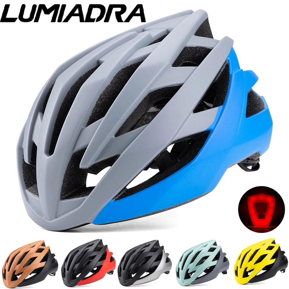 

Lumiadra Adult Bike Helmets with LED Taillight Ultra-light Safety Bicycle Helmet MTB Road Comfortable Breathable Cycling Helmet