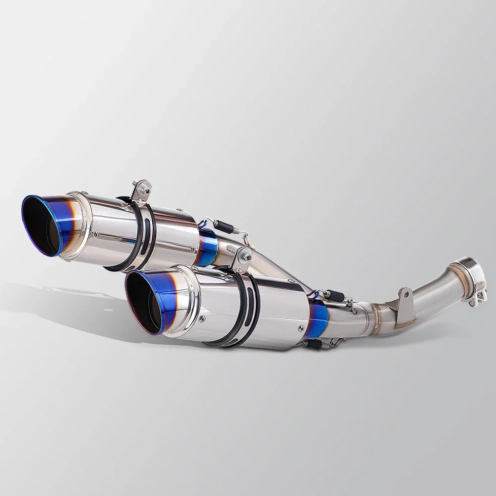 

Factory Hot Selling Motorcycle Modified Exhaust Pipe For CRF 450R CRF 450RX Stainless Steel Double Hole Exhaust Muffler 20