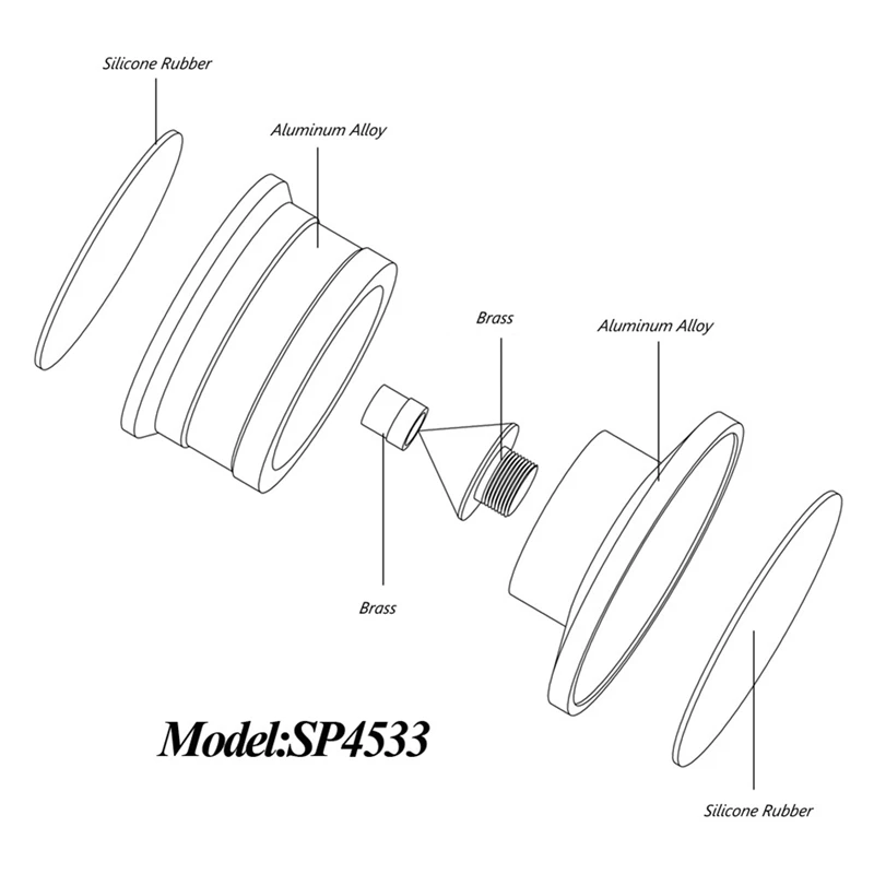 4 PCS Speaker Isolation Spikes Speaker Base Pads With Non-Slip Base Pad Aluminum Alloy For Turntable Amplifier