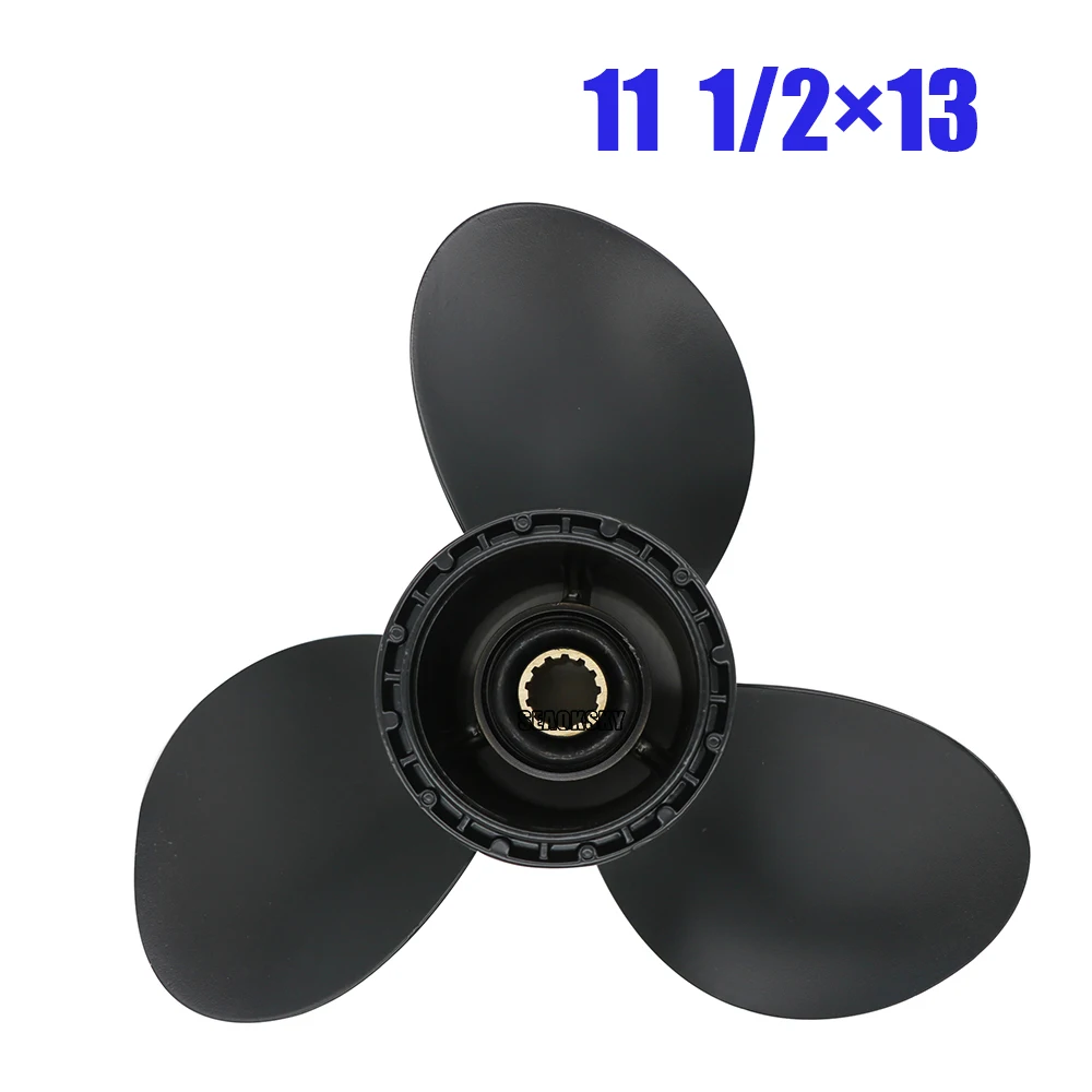 

58100-94313-019 Boat Outboard Propeller 11 1/2x13 Fit Suzuki Engines 40HP 50HP DT40C DT50A DF40 DF50 DT40 DT55 13 Splines 3 Blad