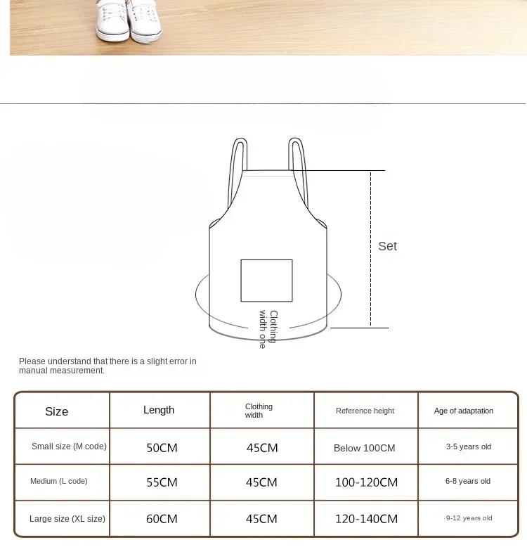 Labor Primary and Middle School Class Art Painting Apron Kitchen Students Learn To Cook Children\'s Aprons Custom LOGO