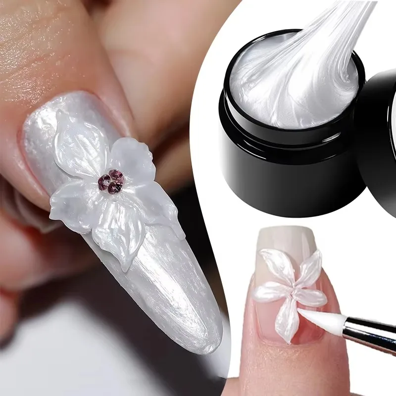 BORN PRETTY 15 ml klares, antihaftbeschichtetes Handverlängerungsgel, 3D-Shaping, Sculpting, Carving Nail Art, festes Hartgel für künstliche Nägel
