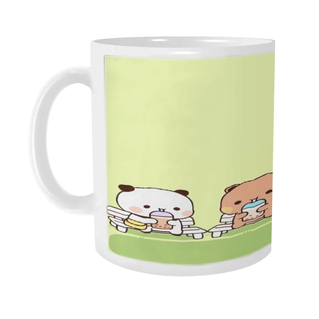 

One Two Bubu Little Bear Ceramics Coffee Mug Cute Gamer Birthday Gift Back To School Mug