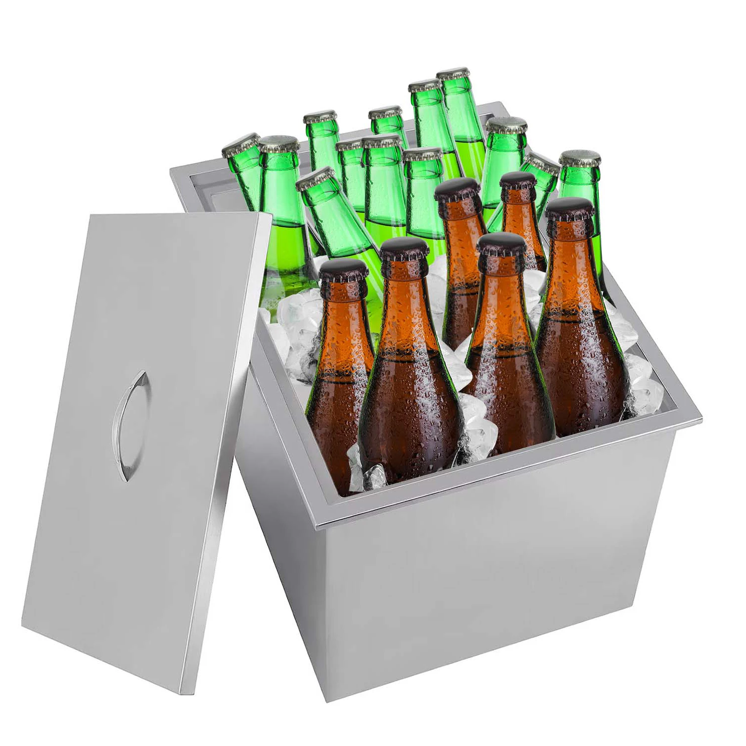 

Охладитель льда, контейнер для льда, уличная кухня для холодного вина, напитков, падение льда с крышкой