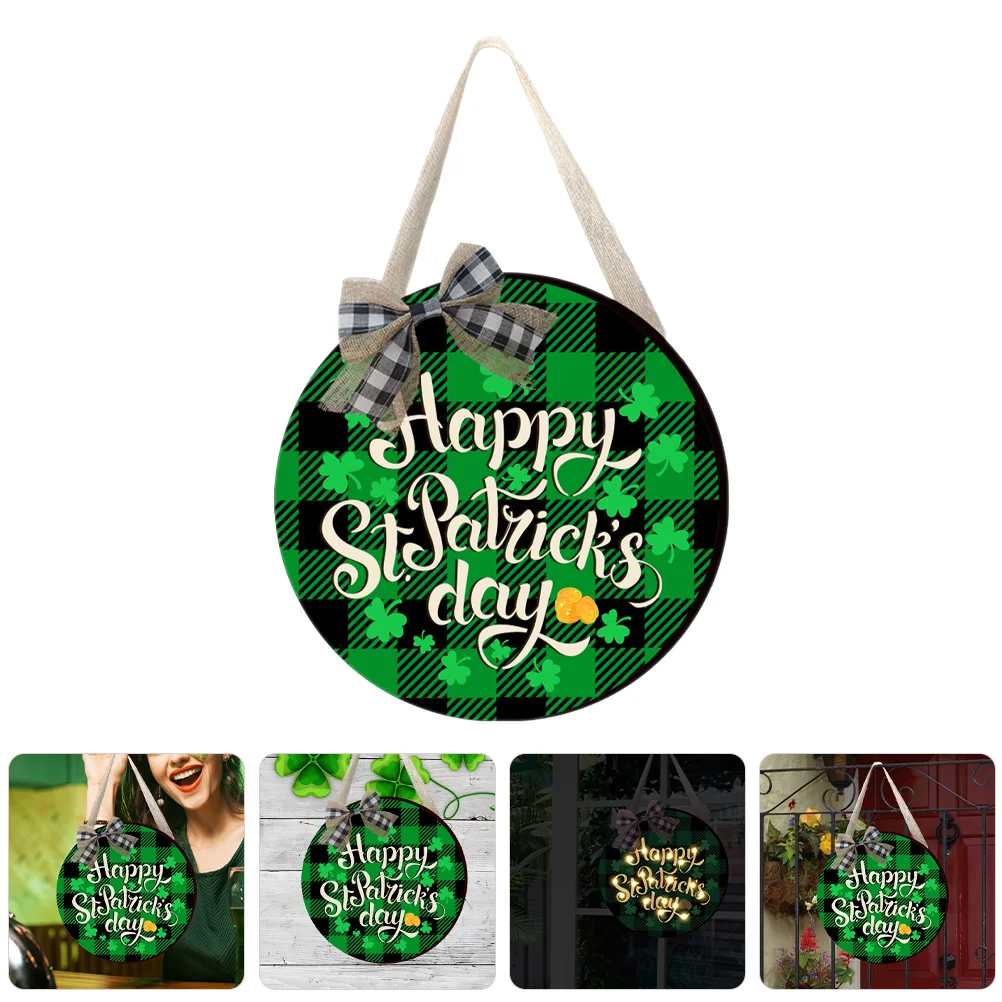 

Decorative Listing Wood Hanging Sign Patrick St Ornament Door Wooden Patrick's Day