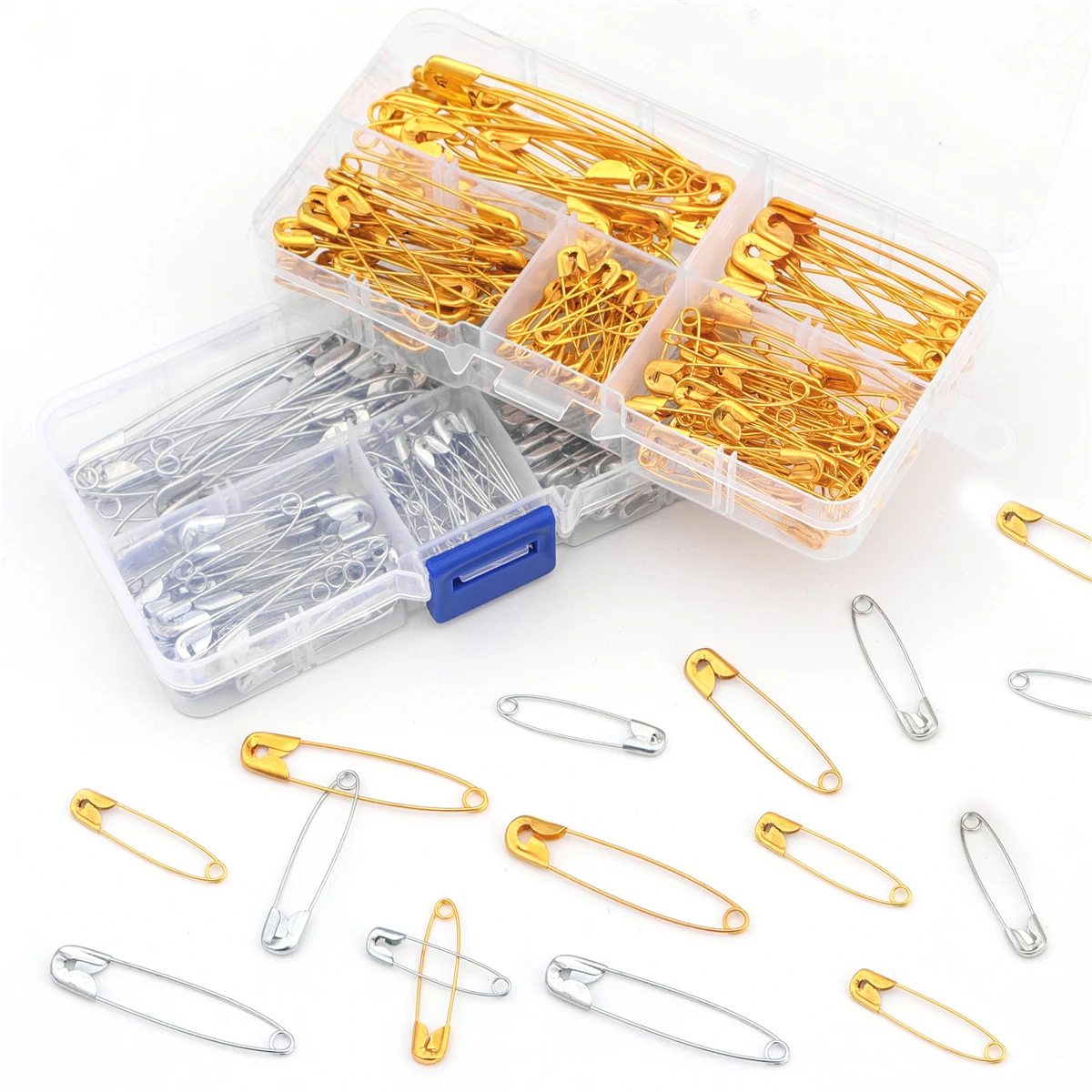 150Pcs 27/32/38/45/55mm Safety Pins DIY Sewing Tools Accessory Large Safety Pin Small Brooch Apparel Accessories