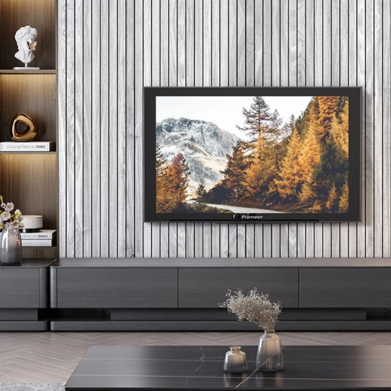 Faux Grille 3D Wallpaper Wood Grain Peel and Stick Wallpapers Waterproof Vinyl Self-Adhesive Wall Sticker for Walls Home Decor