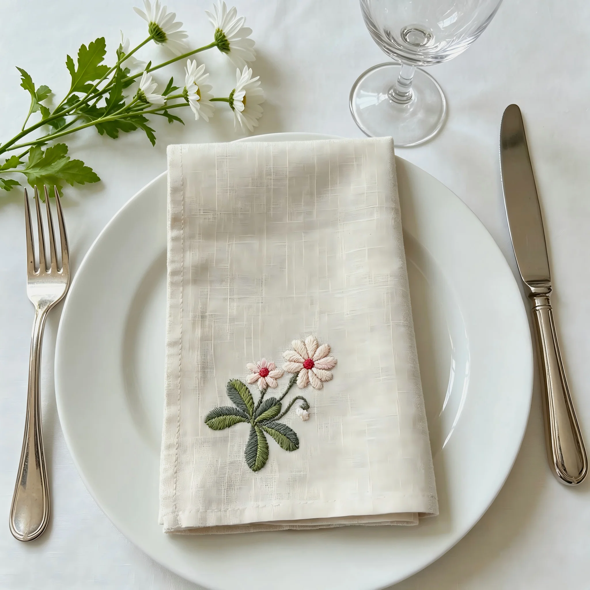 Różne rodzaje kwiatów, haftowa – Monogrammed Handkerchief recenzja i cena