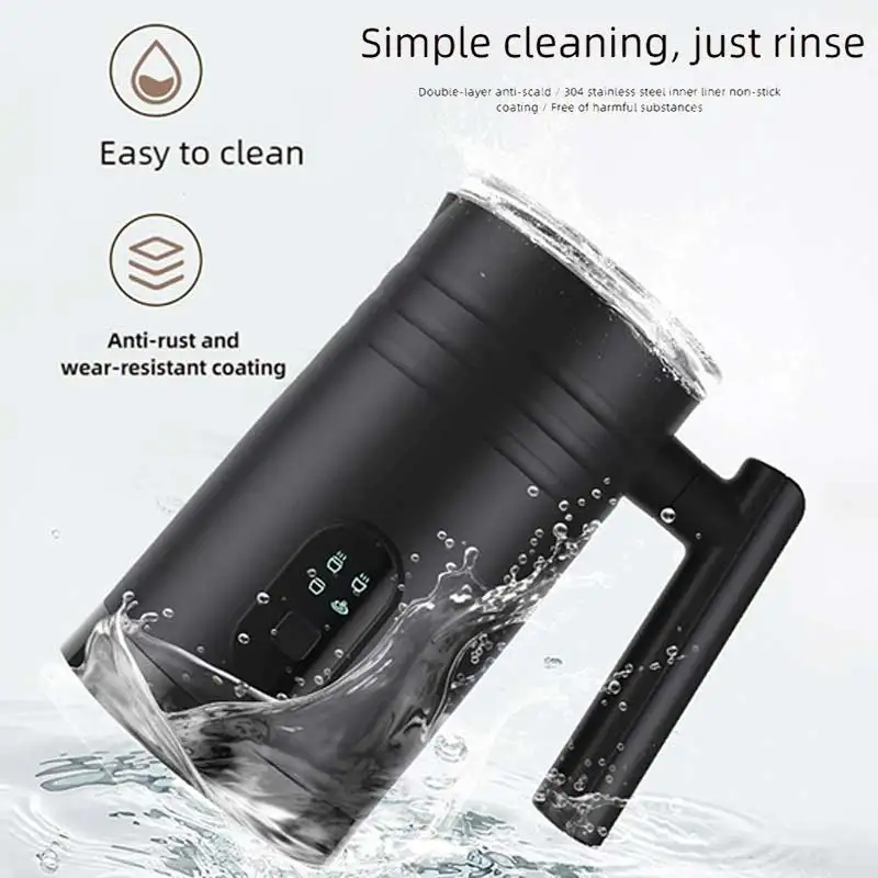 4-in-1 전기 우유 비터 핫 & 콜드 다기능 거품기 라떼 카푸치노 초콜릿 자동 우유 거품기 믹서