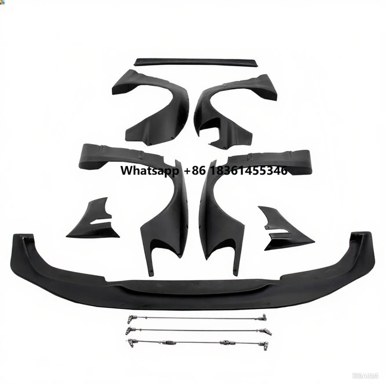 

for 3 series M3 E46 99-05 modified wide style resin big surround front & rear lip fender Car Body Kit